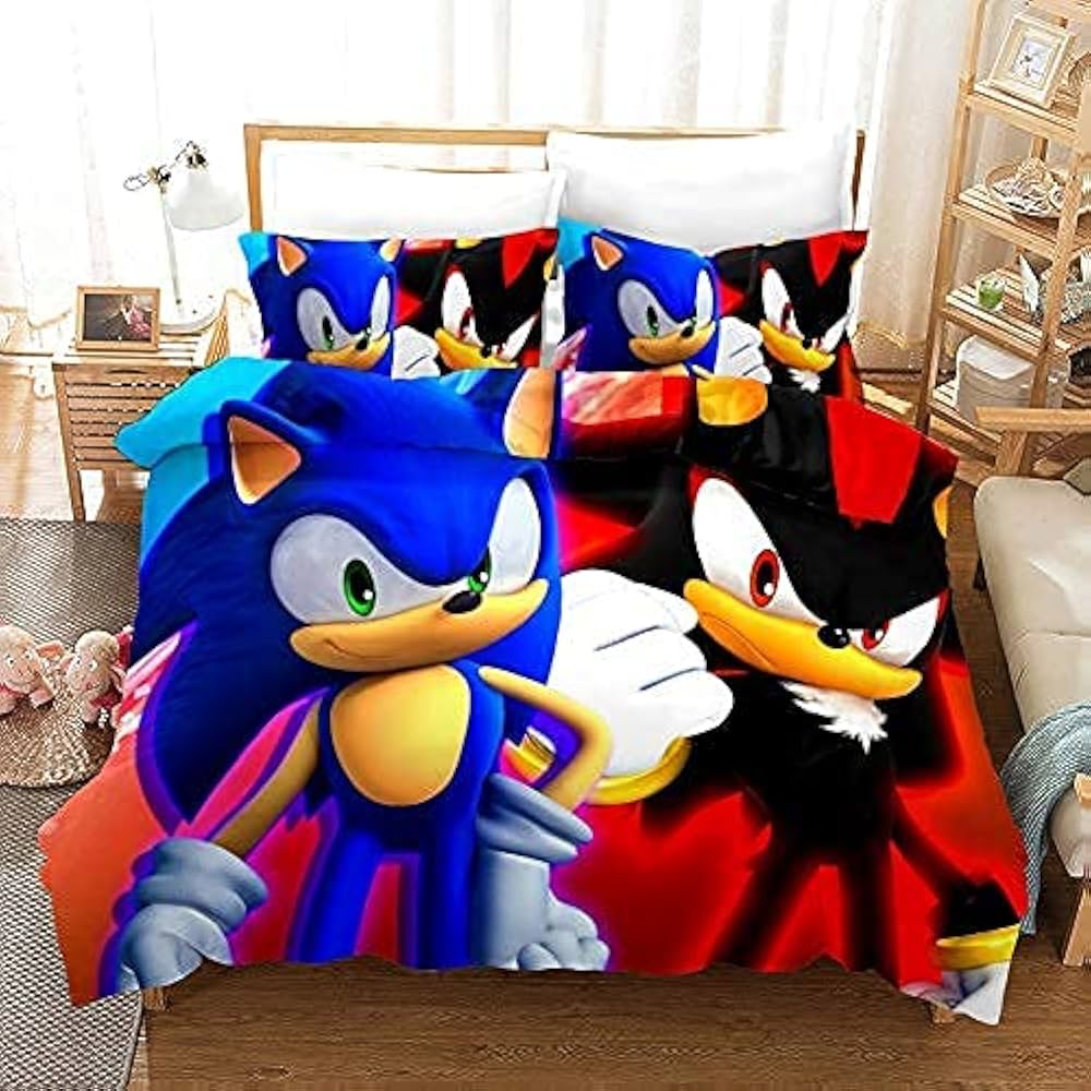 No. 93 Sonic Shadow 3PC Comforter Set - Preppy Kids (Grand Bazaar)