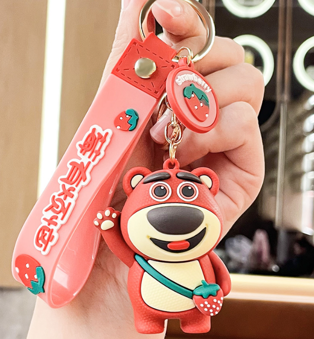 Strawberry Bear Key Chain - Preppy Kids (Grand Bazaar)