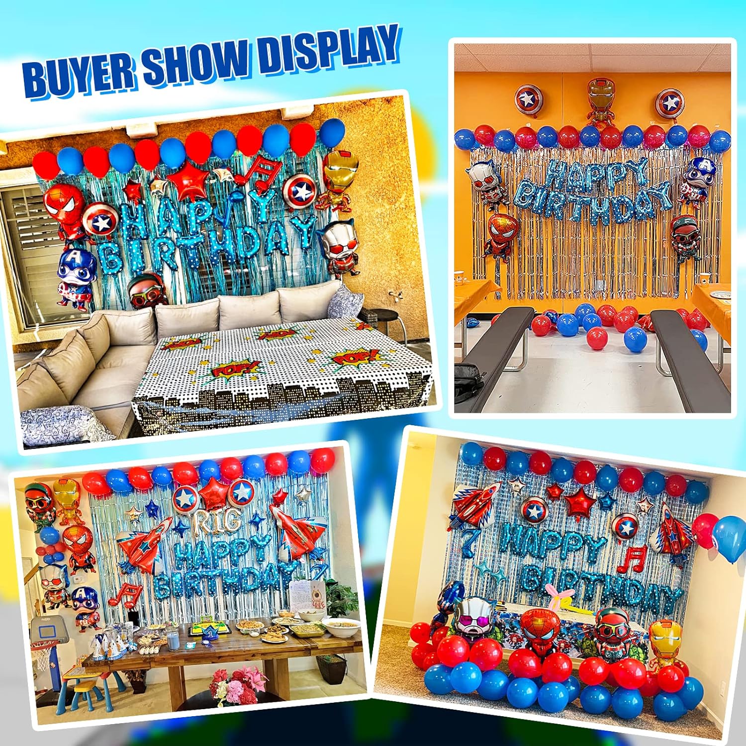 Superhero Party Decorations Package - Preppy Kids (Grand Bazaar)