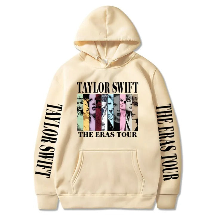 Taylor Swift "The Eras Tour" Cream Pullover Hoodie