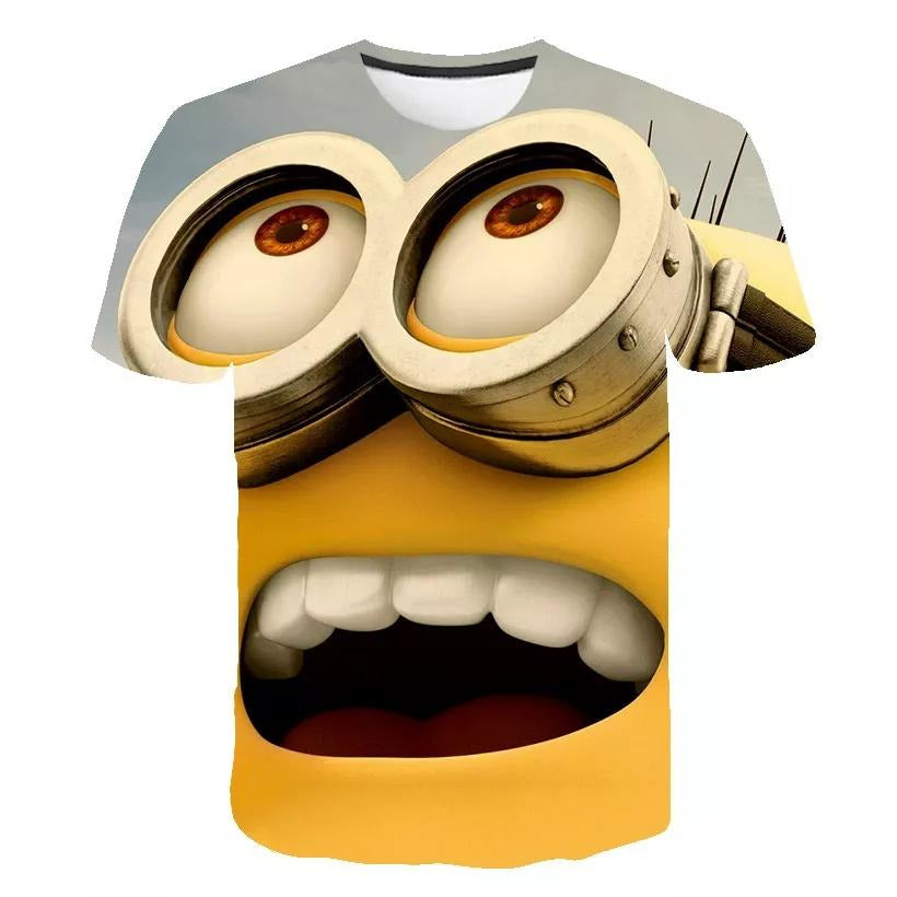 Minion Tshirt Glasses Sky Up - Preppy Kids (Grand Bazaar)