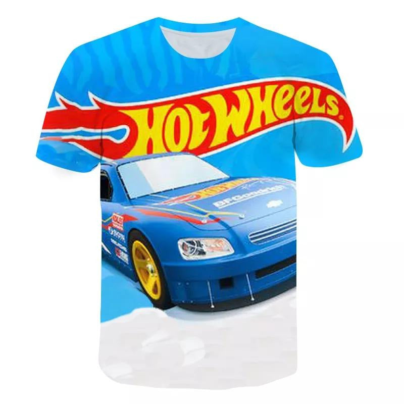 Hot Wheels Tshirt Blue Car - Preppy Kids (Grand Bazaar)