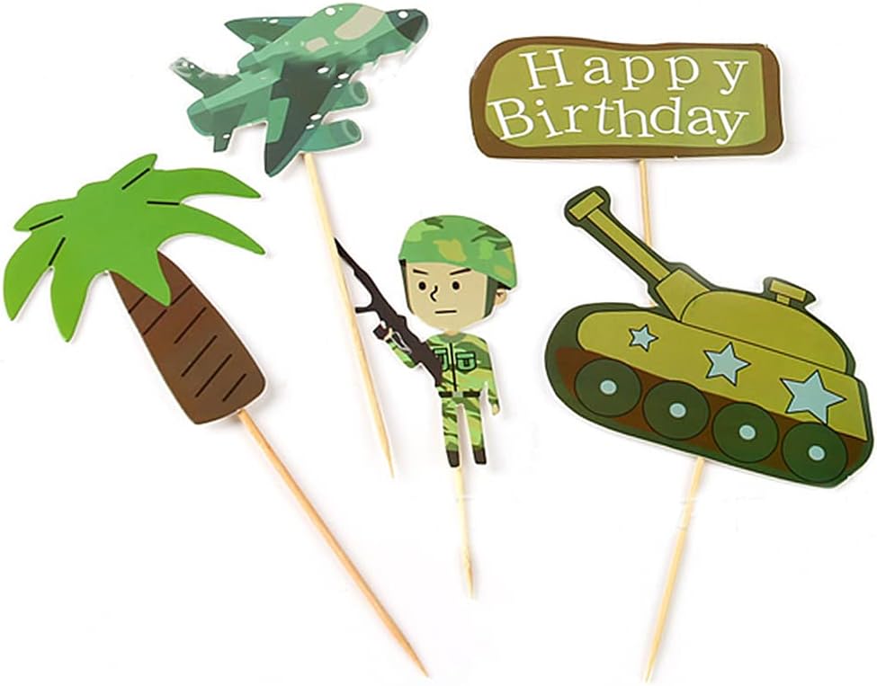 Camouflage Army solider party decoration package - Preppy Kids (Grand Bazaar)