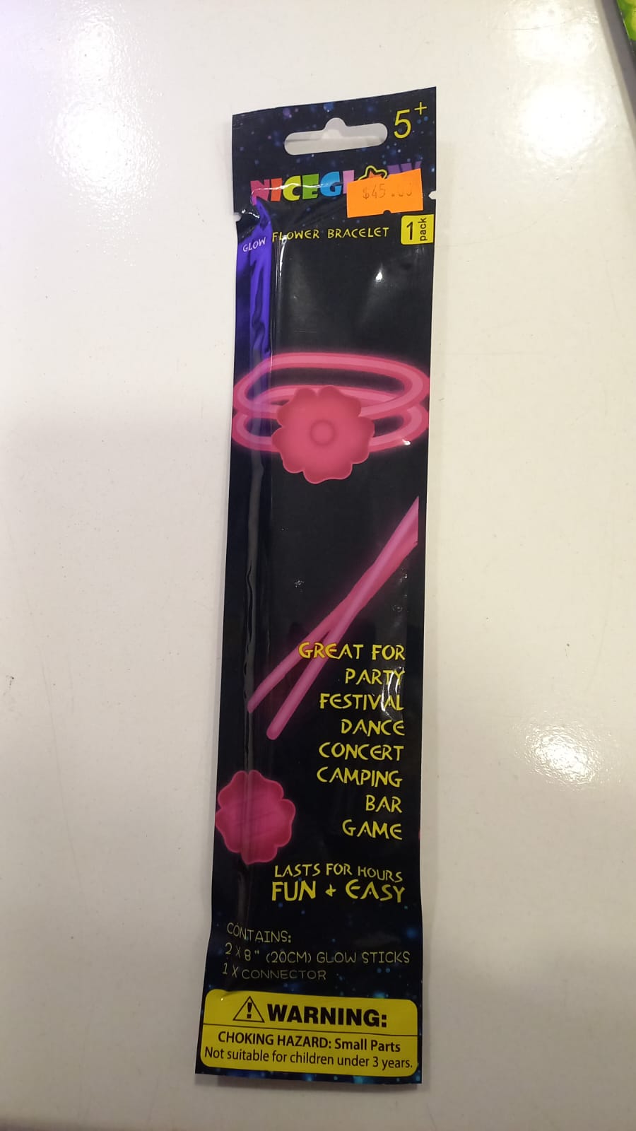 Glow Pink Flower Bracelet - Preppy Kids (Grand Bazaar)