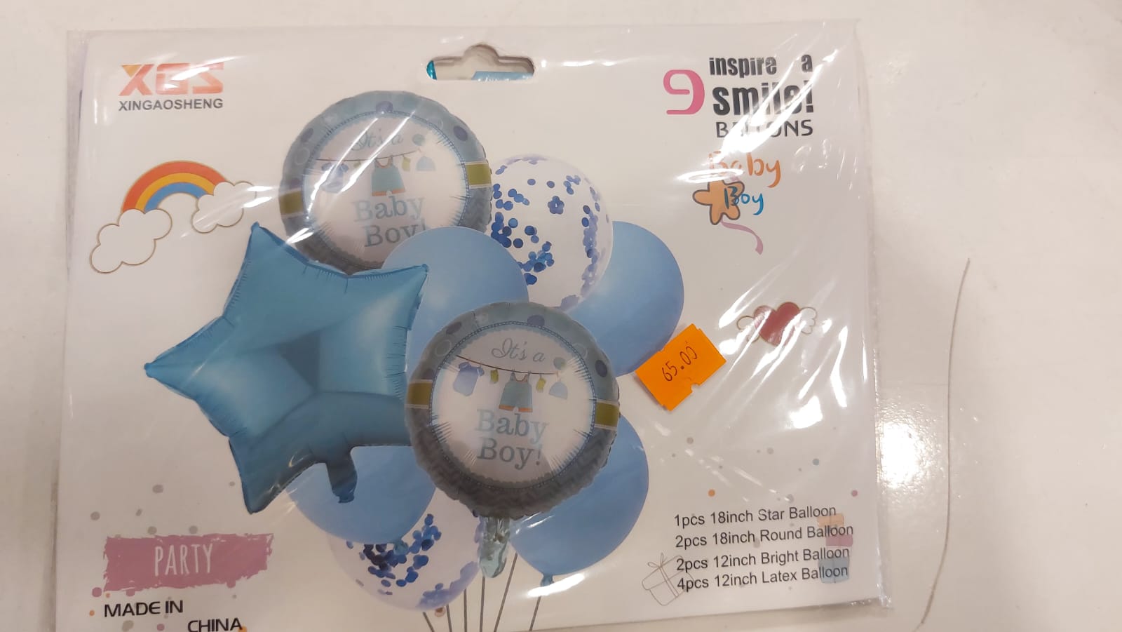 9pc It is A Baby Boy Balloon set - Preppy Kids (Grand Bazaar)