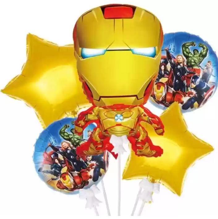 Iron Man 5pc foil Balloon set - Preppy Kids (Grand Bazaar)