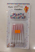12pc pink and white gradiant candles Happy Birthday - Preppy Kids (Grand Bazaar)