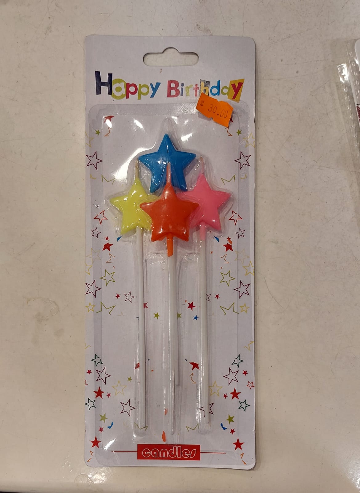 4 pc star candles - Preppy Kids (Grand Bazaar)
