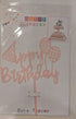 Happy Birthday Light Pink Cake Topper - Preppy Kids (Grand Bazaar)