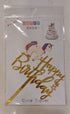 Happy Birthday mini unicorn cake topper - Preppy Kids (Grand Bazaar)