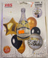 HBD Gold Celebrate Foil Balloon Set Happy Birthday - Preppy Kids (Grand Bazaar)
