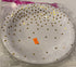 9" White and gold party plates - Preppy Kids (Grand Bazaar)