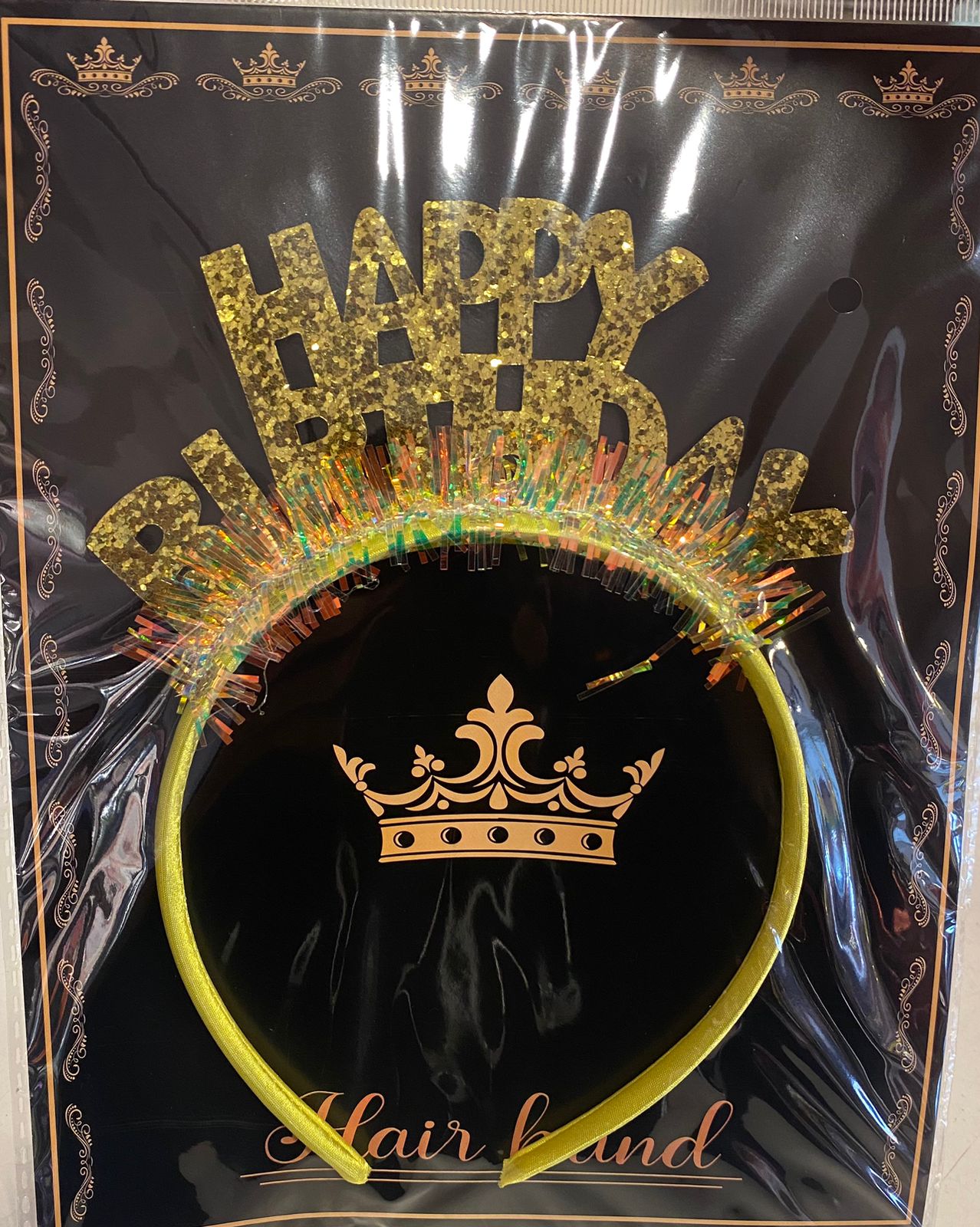 Happy Birthday Tiara Glitter Headband - Preppy Kids (Grand Bazaar)