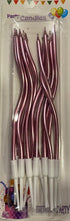 Pink swirl party candles - Preppy Kids (Grand Bazaar)