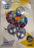Multi colour Happy Birthday 5pc balloon set - Preppy Kids (Grand Bazaar)