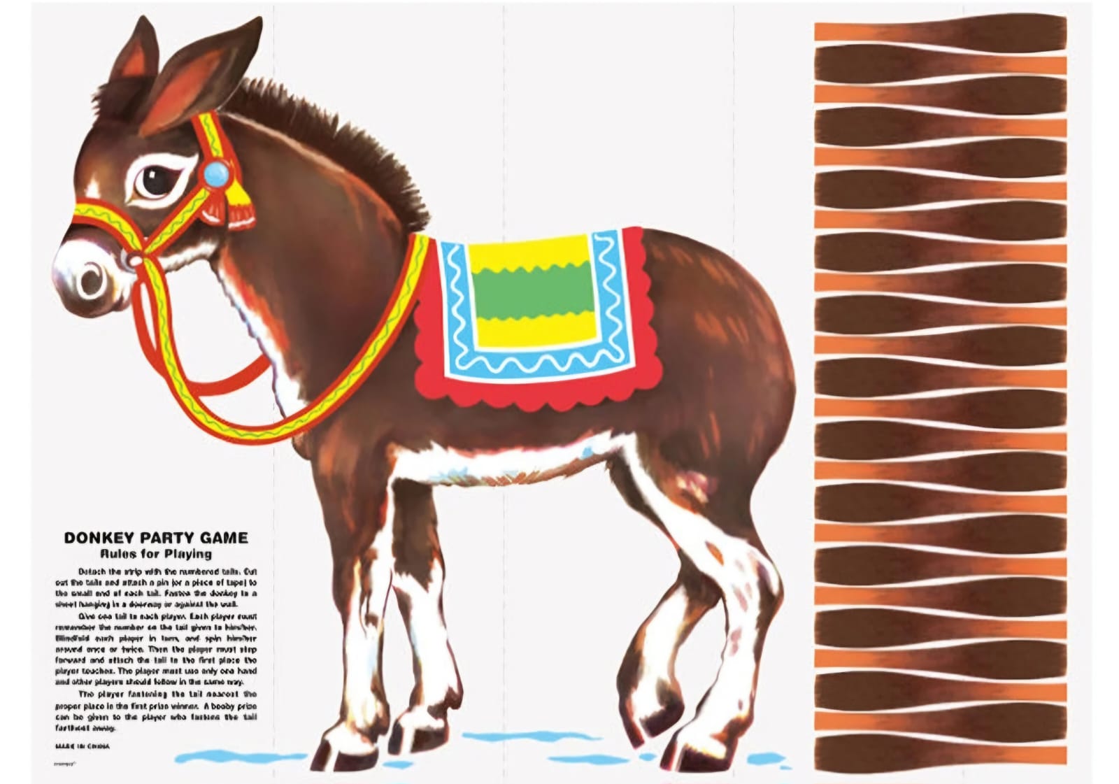 Pin The Tail on the donkey Paper - Preppy Kids (Grand Bazaar)