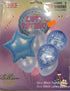 Light blue Happy Birthday Balloon 9pc - Preppy Kids (Grand Bazaar)