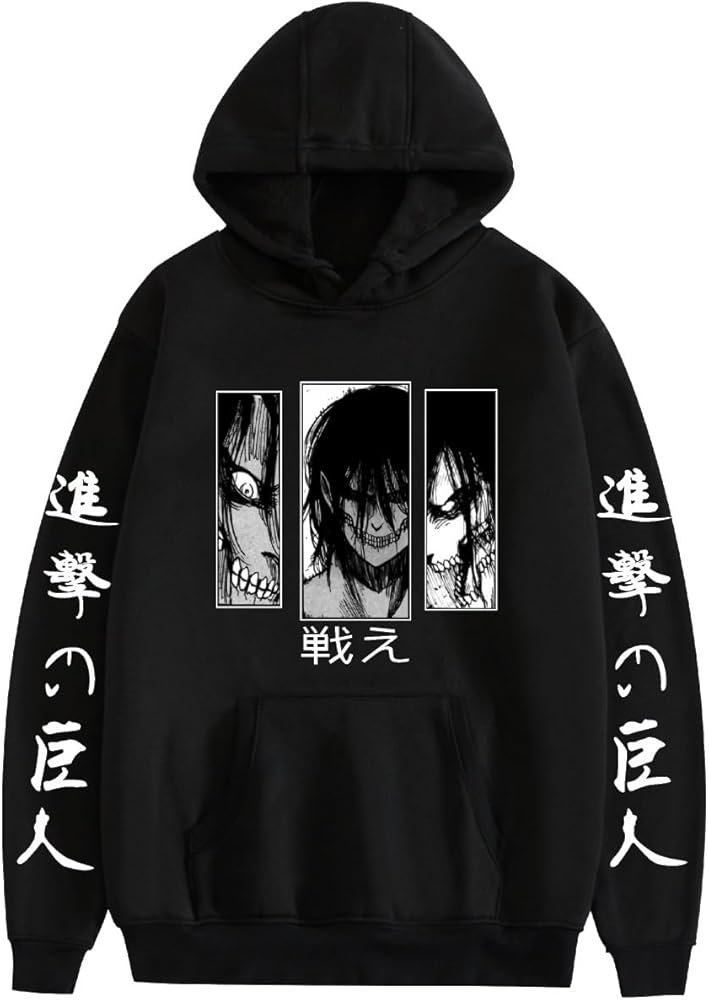 Attack on Titan Eren Titan Hoodie Preppy Kids Grand Bazaar