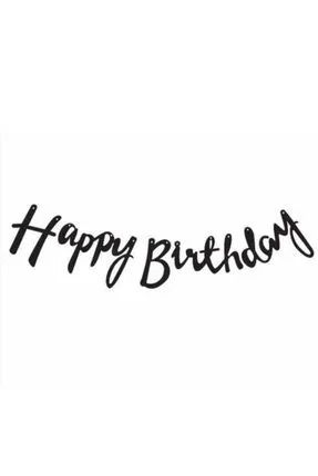 Happy Birthday Black Bunting - Preppy Kids (Grand Bazaar)