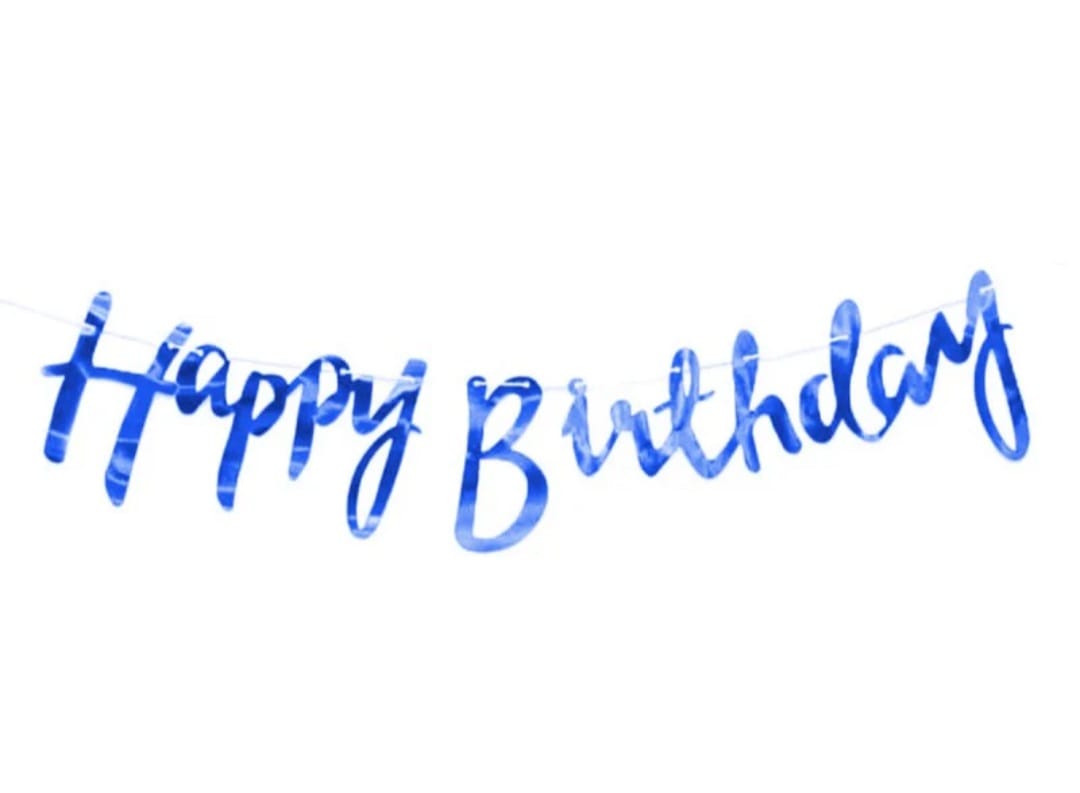 Happy Birthday Blue Bunting - Preppy Kids (Grand Bazaar)