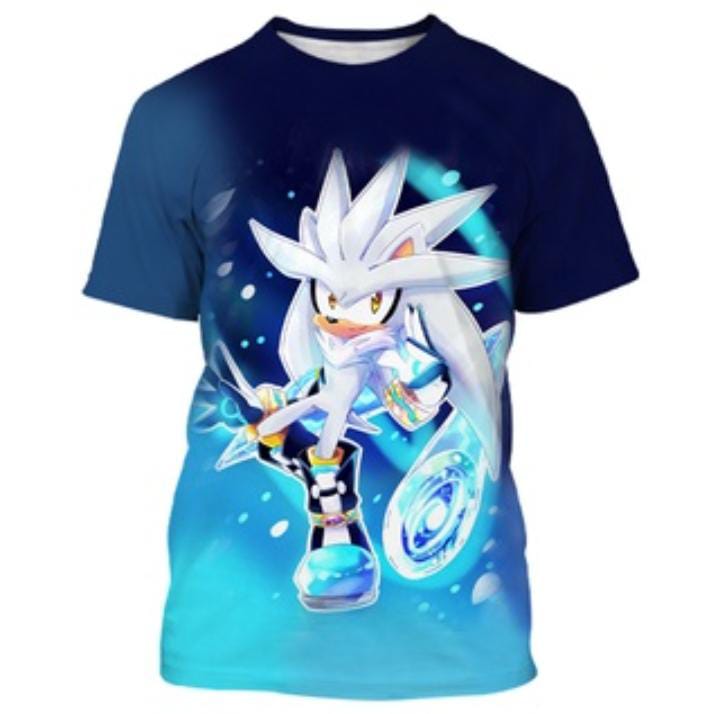 Silver the Hedgehog Sonic Tshirt - Preppy Kids (Grand Bazaar)