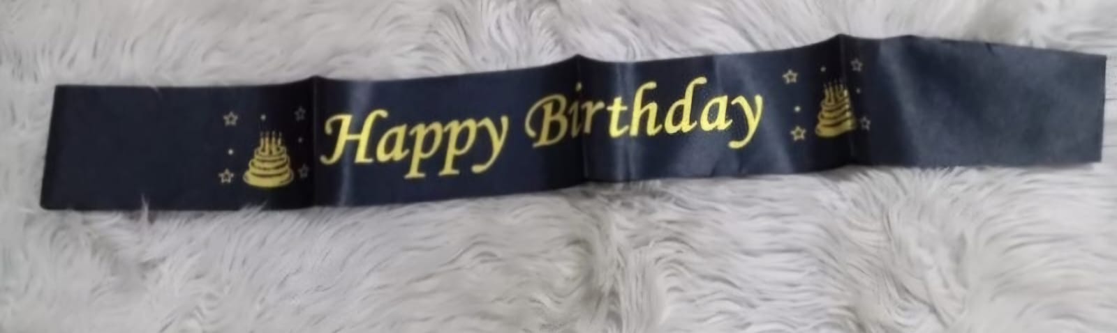 Happy Birthday Sash Black - Preppy Kids (Grand Bazaar)