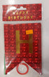 Red Mirror Happy Birthday Banner - Preppy Kids (Grand Bazaar)