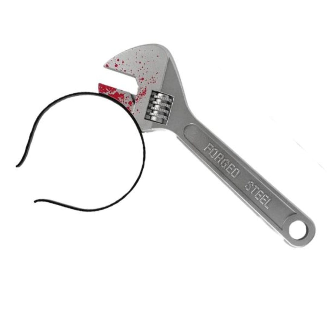 Halloween Horror Headband,Realistic Bloody Cleaver,Scissors,Saw Blade Hair Bands Halloween Costume Party Supplies - Preppy Kids (Grand Bazaar)