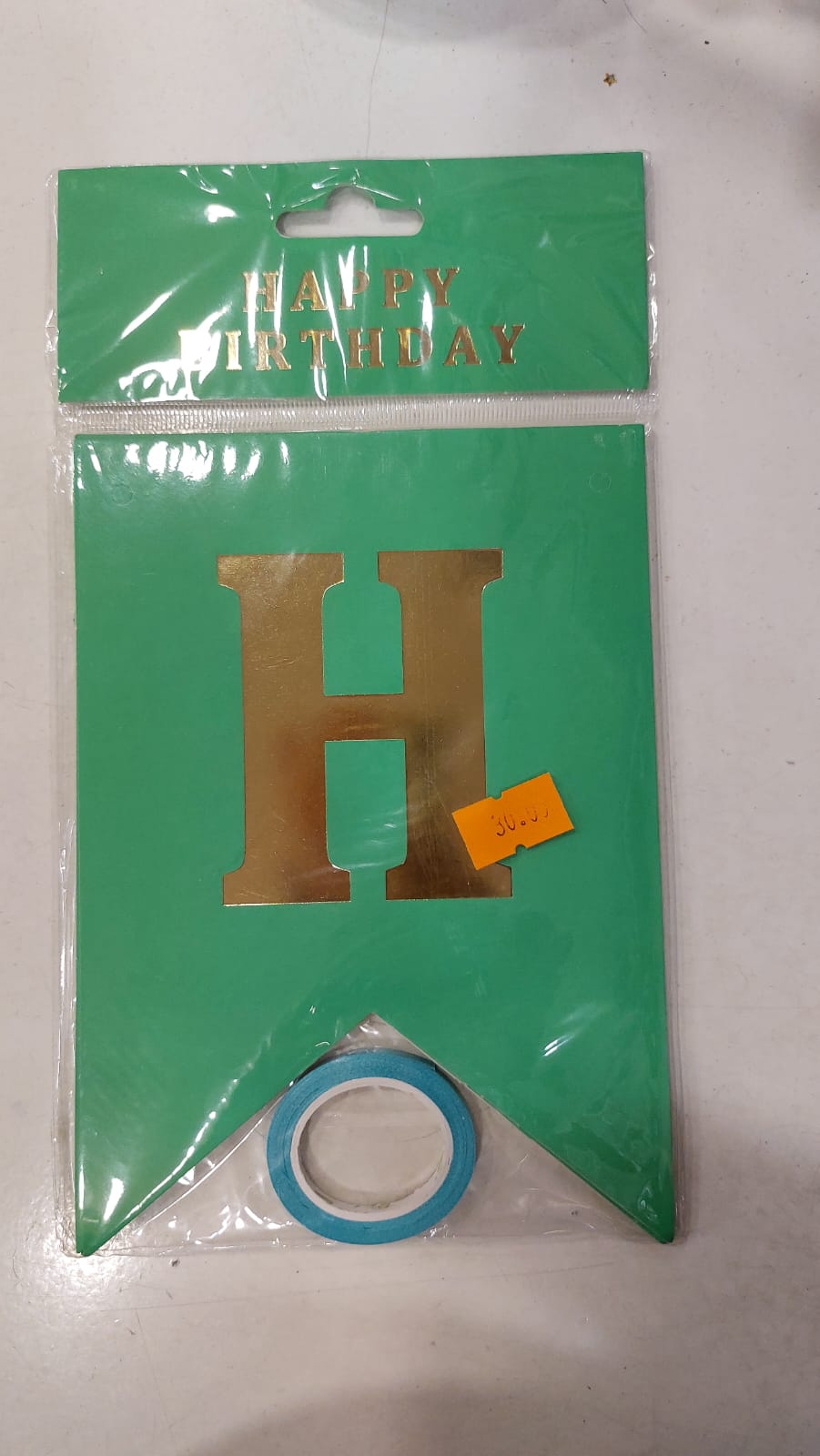 Green Happy Birthday Banner - Preppy Kids (Grand Bazaar)