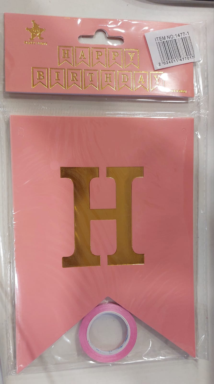 Peach Banner Happy Birathday - Preppy Kids (Grand Bazaar)