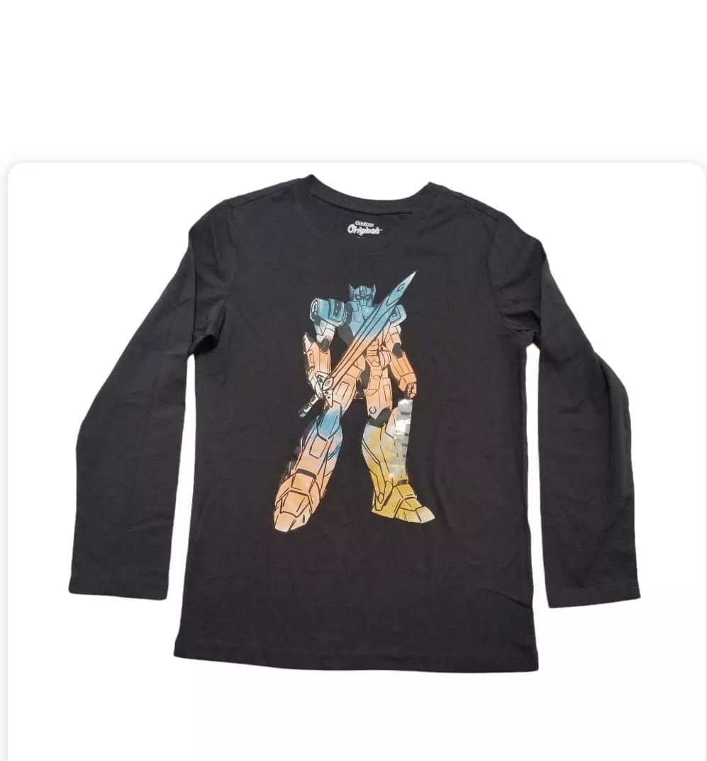 Transformers Black Long Sleeve - Preppy Kids (Grand Bazaar)