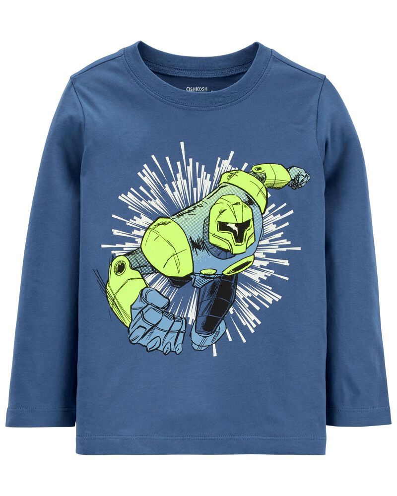 Green Robot Long Sleeve - Preppy Kids (Grand Bazaar)