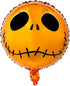 Spooky smiling orange skeleton halloween foil balloon - Preppy Kids (Grand Bazaar)