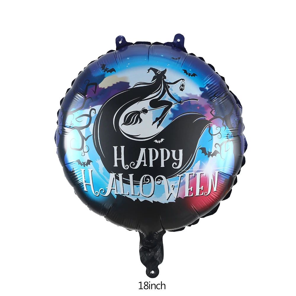 Blue witch happy halloween foil balloon - Preppy Kids (Grand Bazaar)