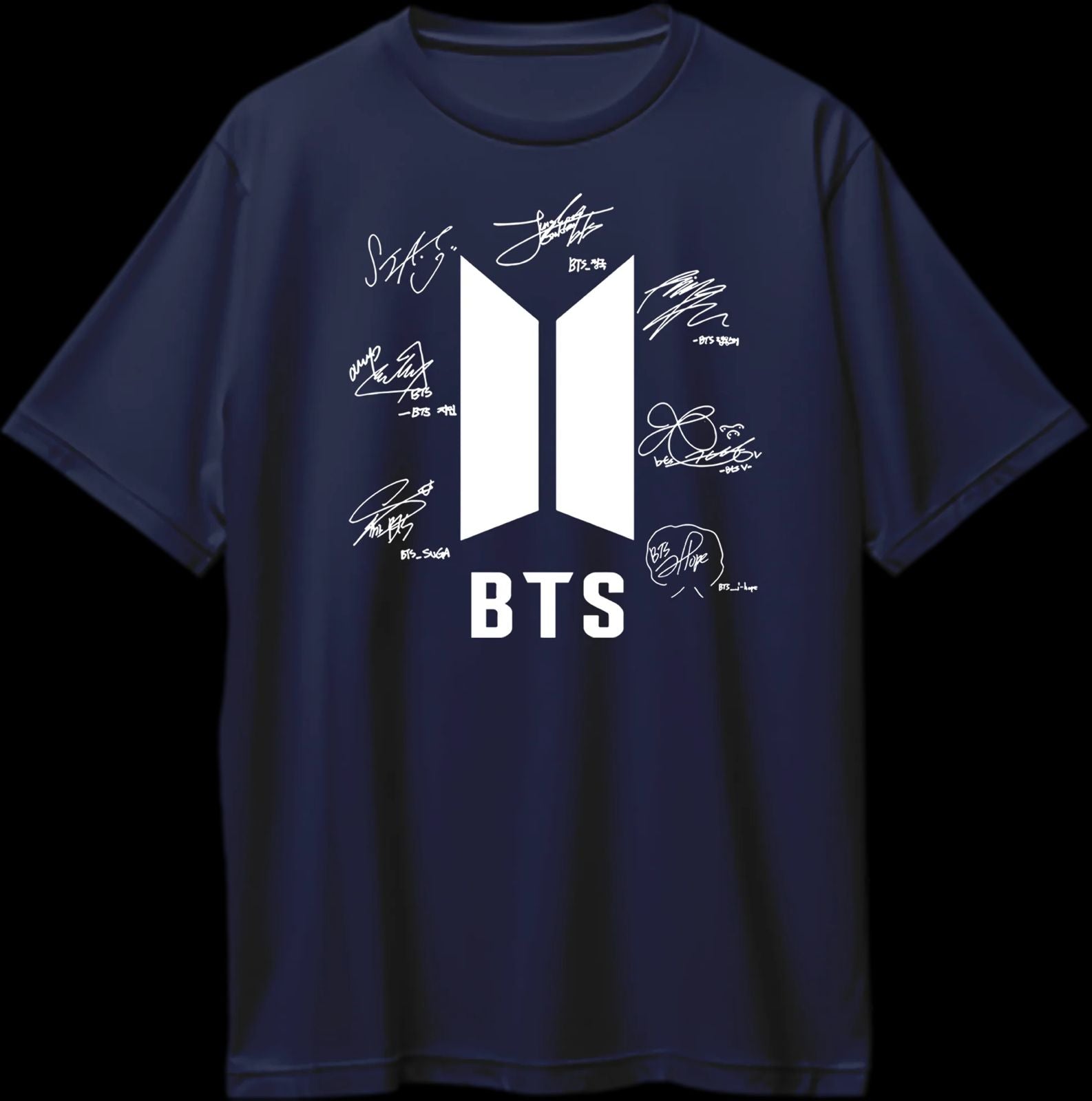BTS Navy Blue Signature Sale Tshirt - Preppy Kids (Grand Bazaar)