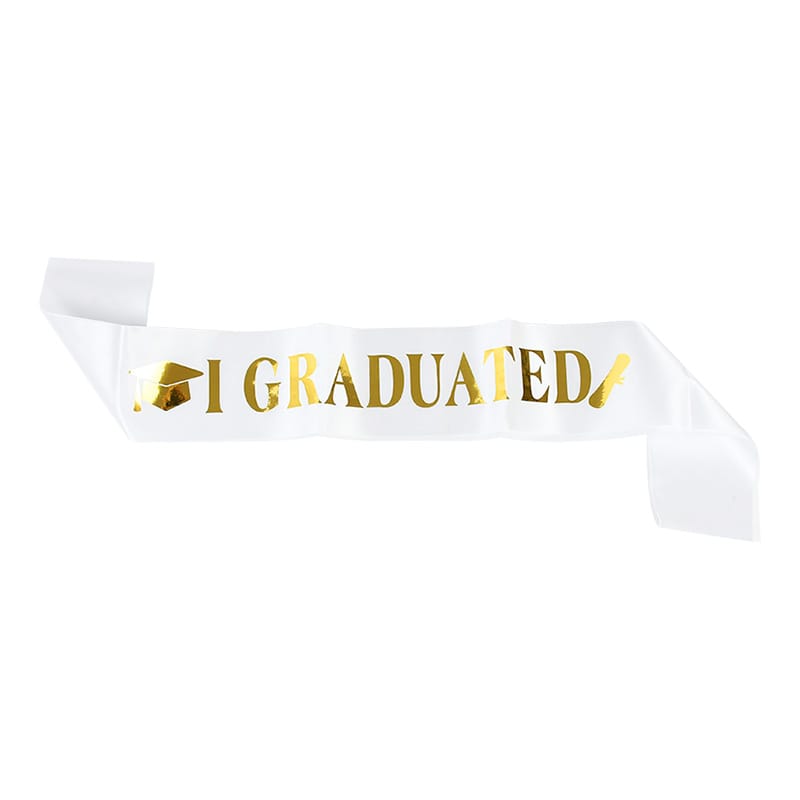 I Graduated sash White - Preppy Kids (Grand Bazaar)