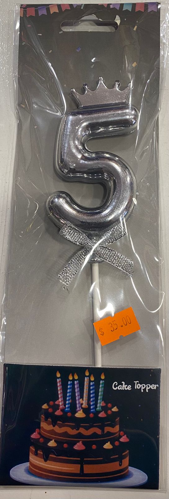 Silver Crown Cake Toppers 5 - Preppy Kids (Grand Bazaar)