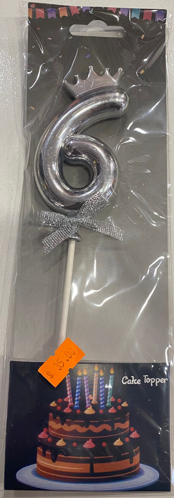 Silver Crown Cake Toppers6 - Preppy Kids (Grand Bazaar)