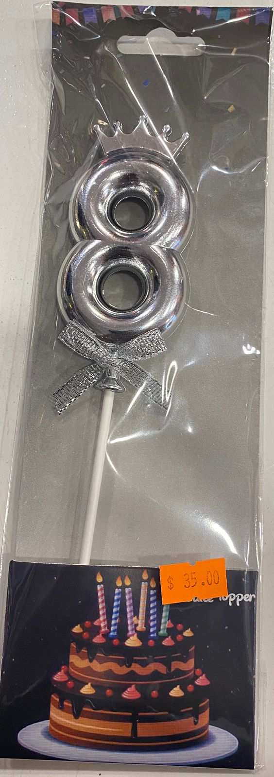 Silver Crown Cake Toppers 8 - Preppy Kids (Grand Bazaar)