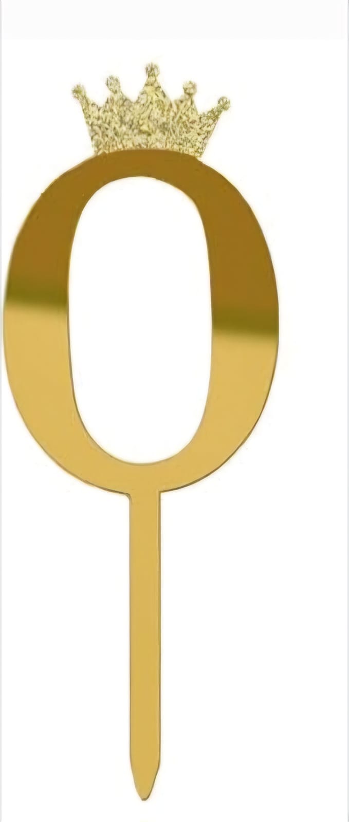 Gold 2D Crown Cake Toppers 0 - Preppy Kids (Grand Bazaar)