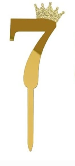 Gold 2D Crown Cake Toppers 7 - Preppy Kids (Grand Bazaar)