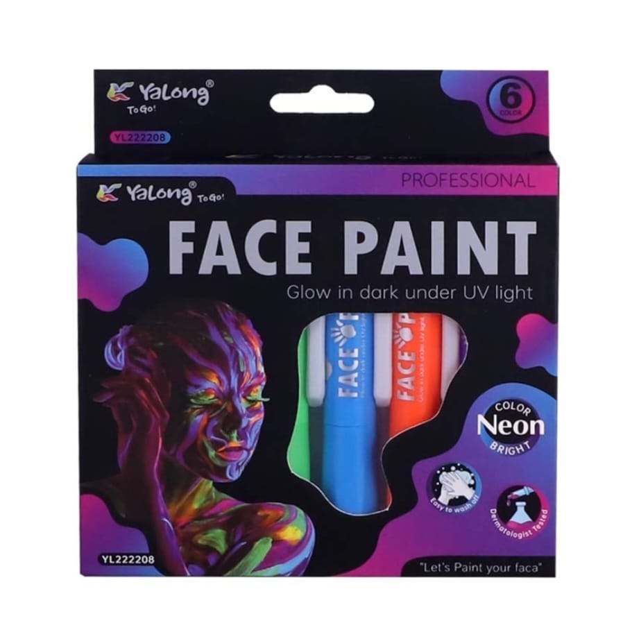 Neon Face Paint (Glow in the Dark) - Preppy Kids (Grand Bazaar)