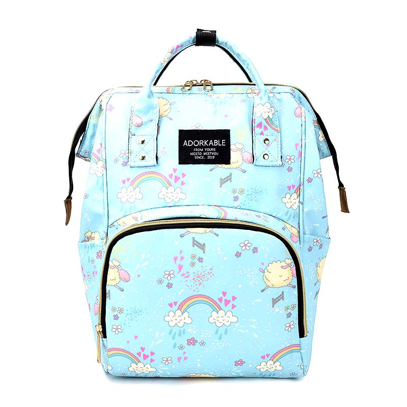 ADORKABLE Blue Rainbow Mummy Bag - Preppy Kids (Grand Bazaar)