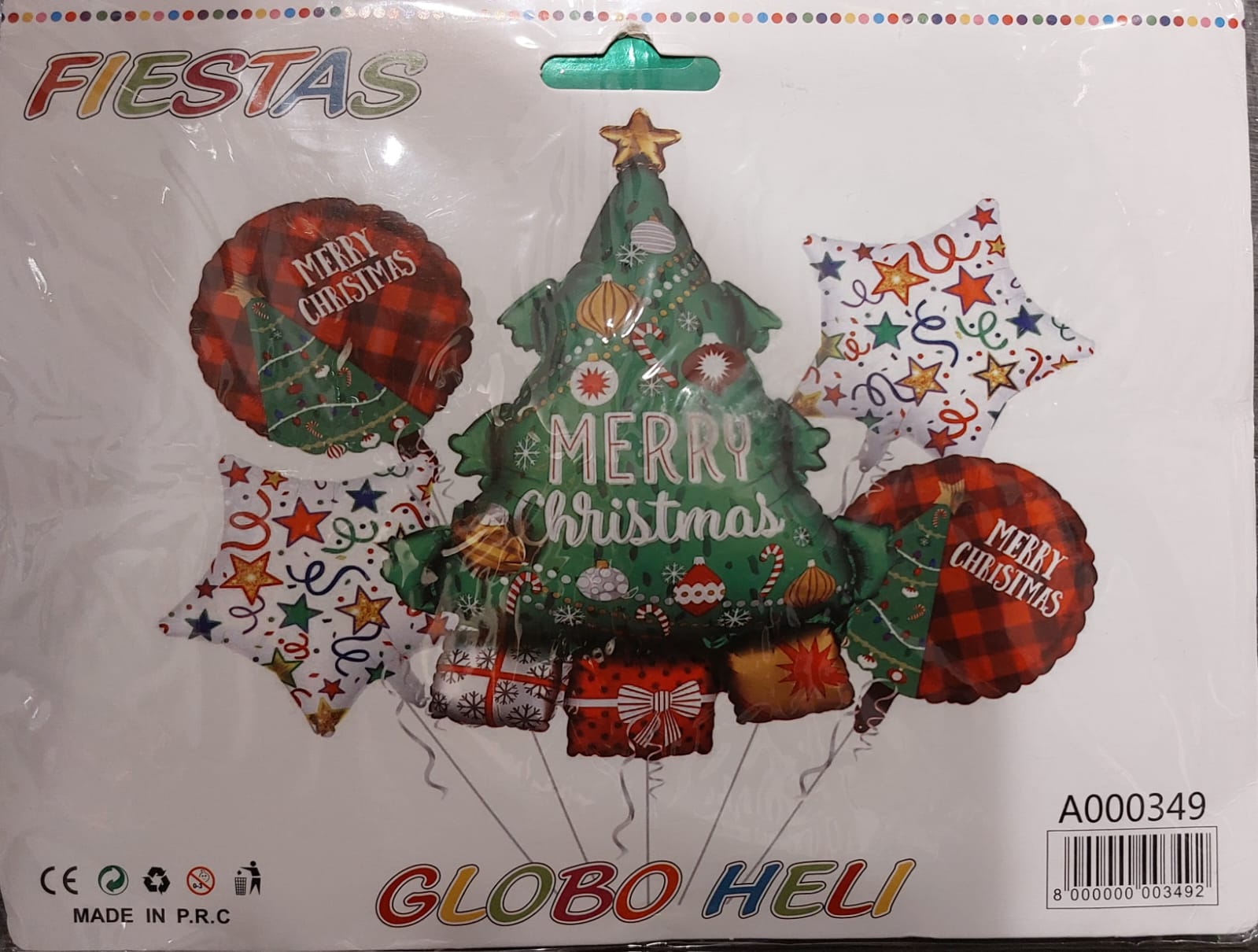 5pc Merry Christmas Tree Balloon Set - Preppy Kids (Grand Bazaar)