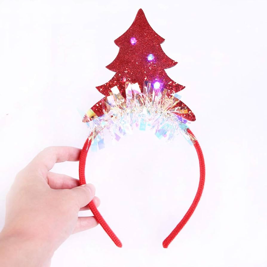 Red Christmas Tree LED headband - Preppy Kids (Grand Bazaar)