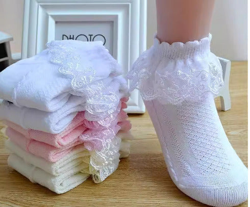 Girls Frilly Socks - Preppy Kids (Grand Bazaar)