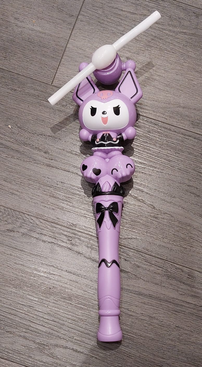 Purple and Black Kuromi Fan - Preppy Kids (Grand Bazaar)