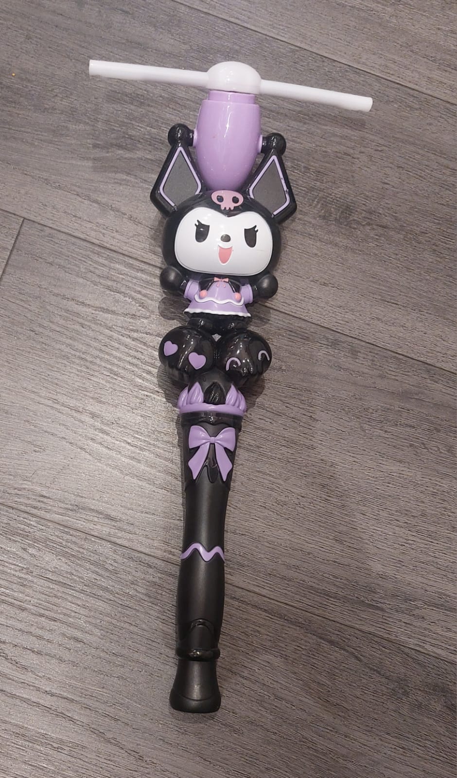 Black and Purple Kuromi Fan - Preppy Kids (Grand Bazaar)