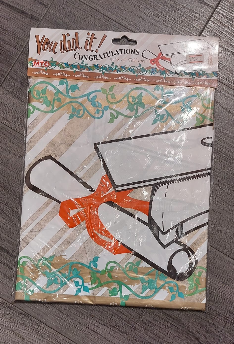 Congratulations Tablecloth - Preppy Kids (Grand Bazaar)