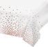 White Foil Tablecloth With Rose Gold Dots - Preppy Kids (Grand Bazaar)